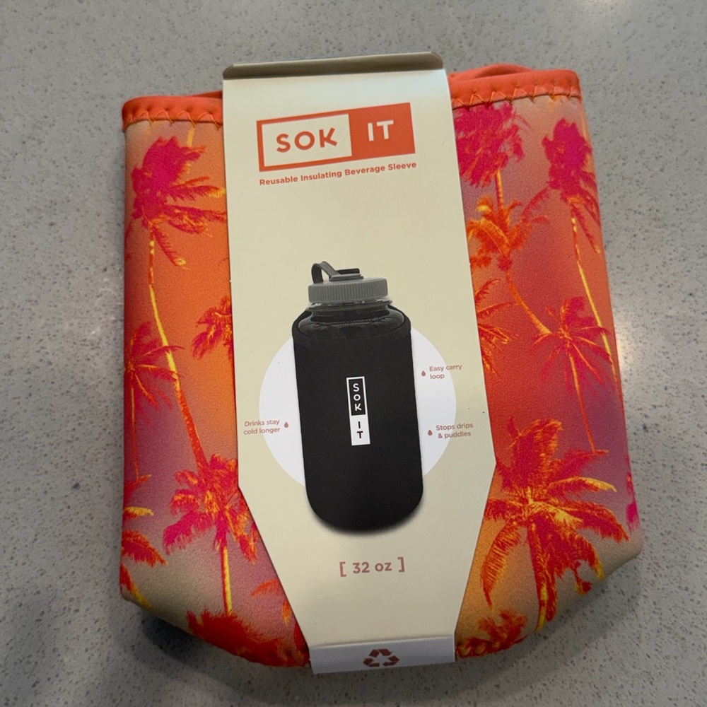 Sok It Tropical Nalgene Bottle Insulated Beverage Sleeve